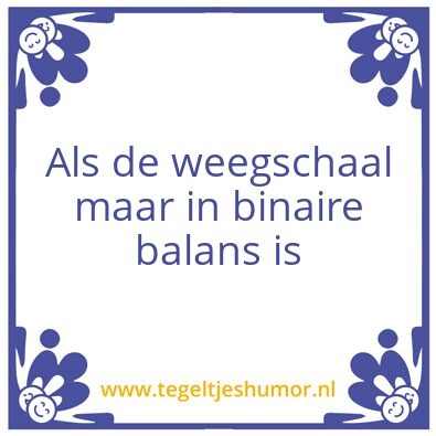 Tegeltje: Zomaar even nadenken
