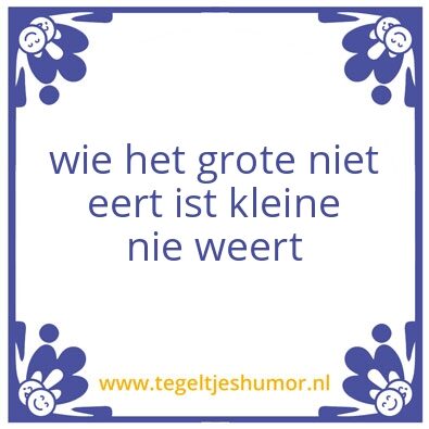 Tegeltje: eren