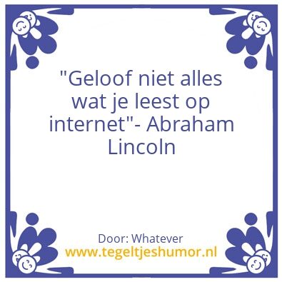 Tegeltje: Whatever
