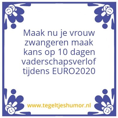 Tegeltje: Uefa2020