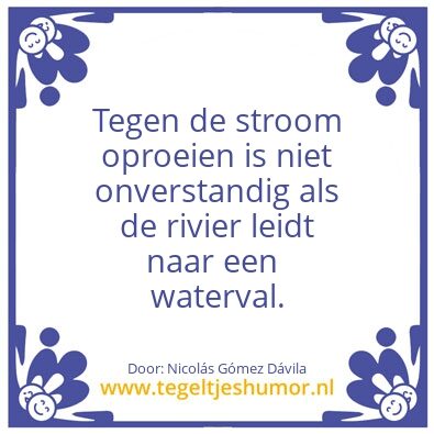 Tegeltje: Waterval
