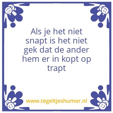 Tegeltje: Spreuk Frank