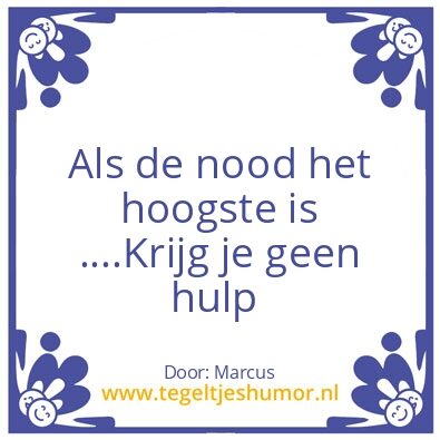 Tegeltje: Hulp
