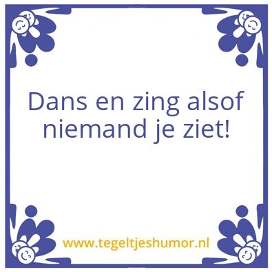 Tegeltje: Vrij!