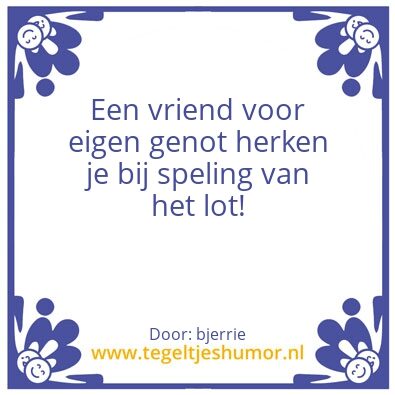 Tegeltje: Vriend