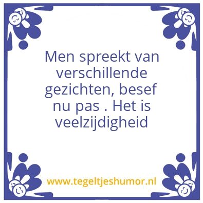 Tegeltje: Anoniem