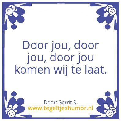 Tegeltje: Ik ben Gerrit.