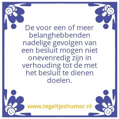 Tegeltje: Artikel 3.4 lid 2 Awb