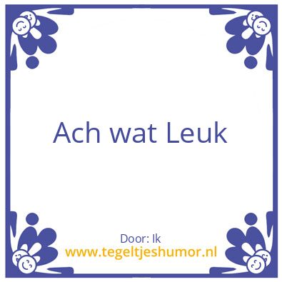 Tegeltje: Willy