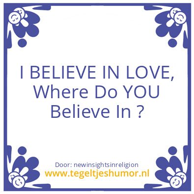 Tegeltje: Love