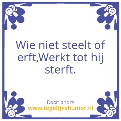 Tegeltje: steelt