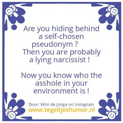 Tegeltje: the asshole