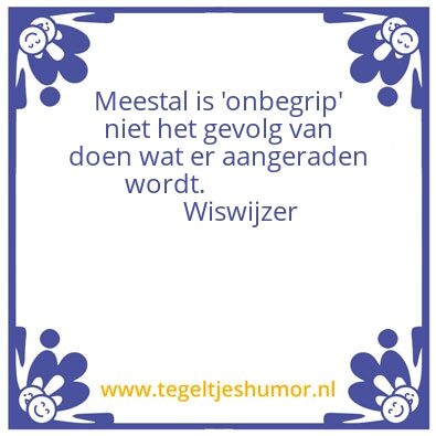 Tegeltje: wiswijzer