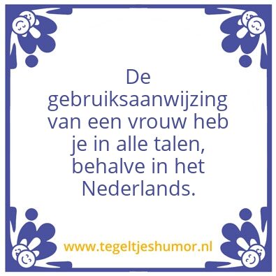 Tegeltje: Juist