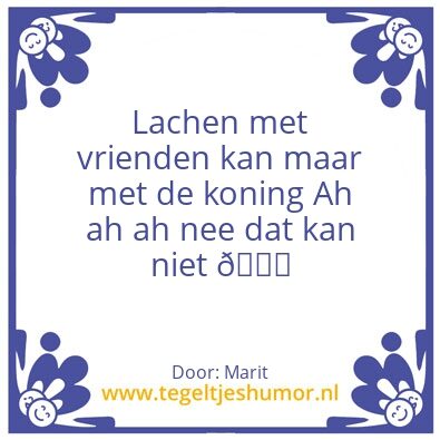 Tegeltje: Leuk