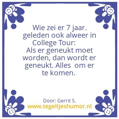 Tegeltje: Ik ben Gerrit.
