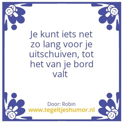 Tegeltje: Tegeltje