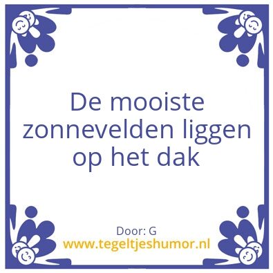 Tegeltje: Zon
