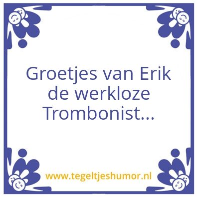 Tegeltje: Helaas!