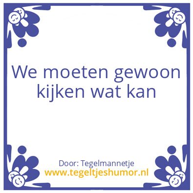 Tegeltje: Tegel