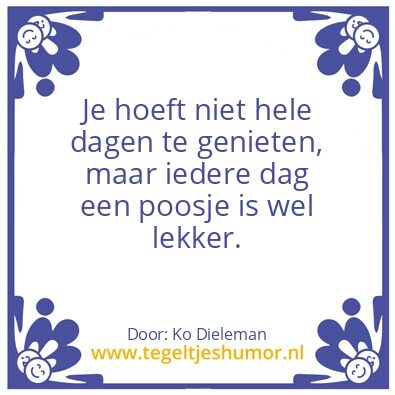 Tegeltje: Positief