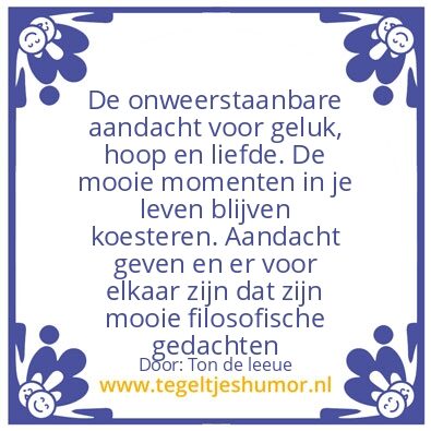 Tegeltje: Geluk