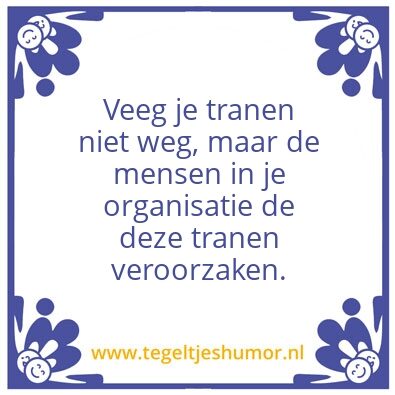 Tegeltje: Tranen