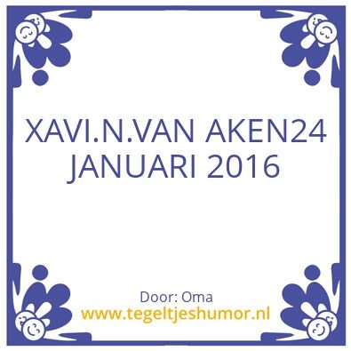 Tegeltje: Xavi