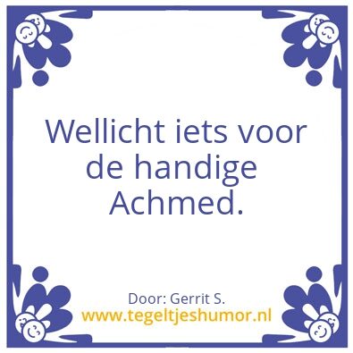 Tegeltje: Ik ben Gerrit.