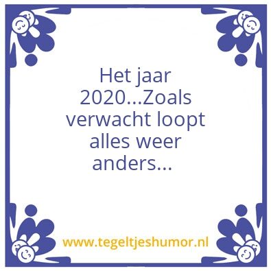 Tegeltje: 2020