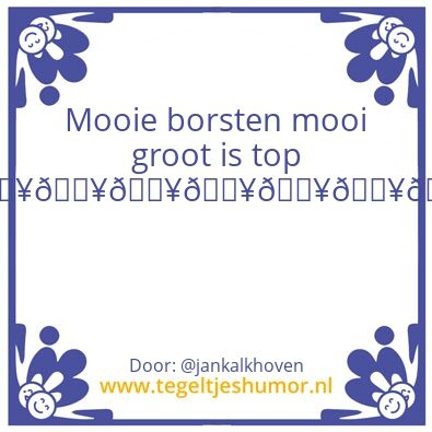 Tegeltje: Ja
