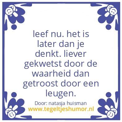 Tegeltje: spreuken