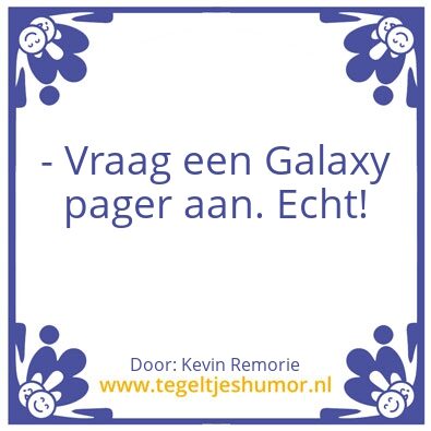 Tegeltje: Galaxy