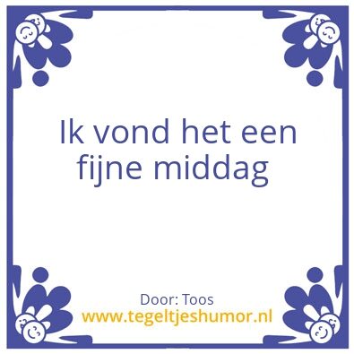 Tegeltje: Hein & Toos