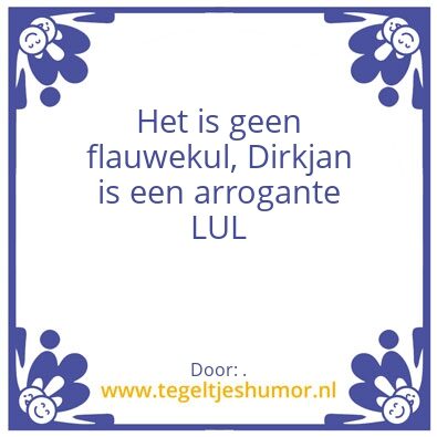 Tegeltje: .