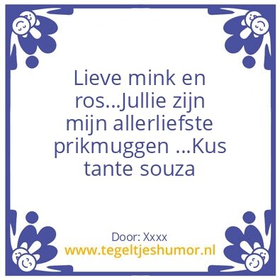 Tegeltje: M&r