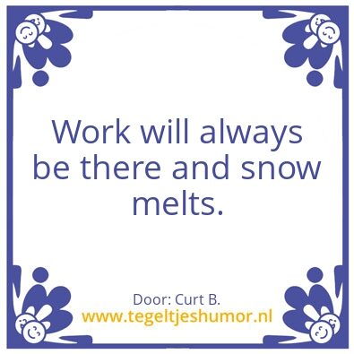 Tegeltje: Sneeuw