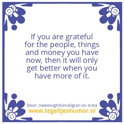 Tegeltje: Now you know