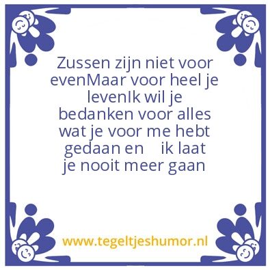 Tegeltje: zussen