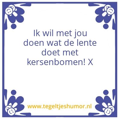 Tegeltje: Lente
