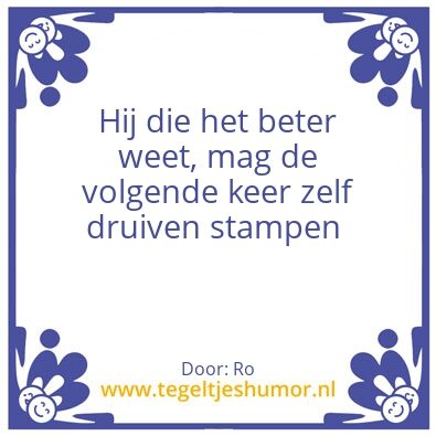 Tegeltje: Weten
