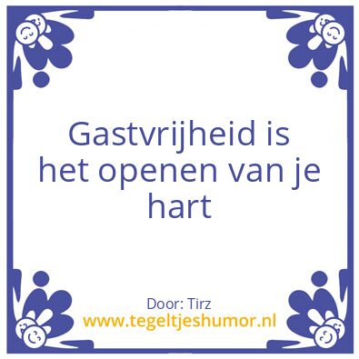 Tegeltje: horeca