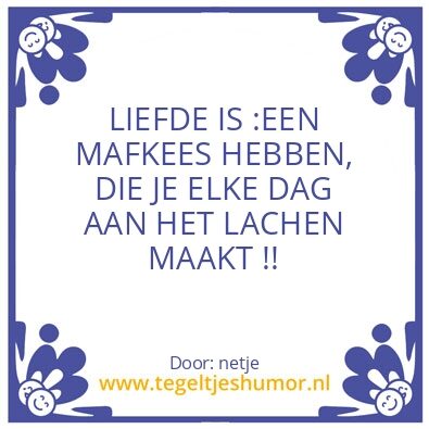 Tegeltje: liefde is