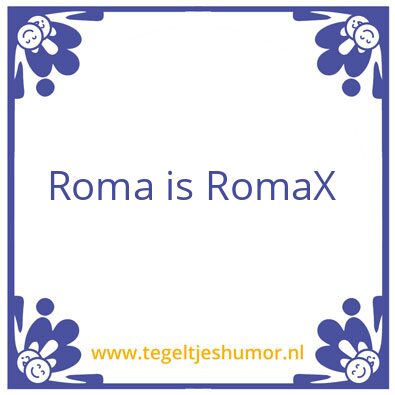 Tegeltje: Roma
