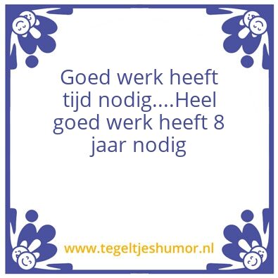 Tegeltje: Tja