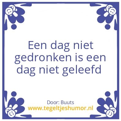 Tegeltje: Alcoholist