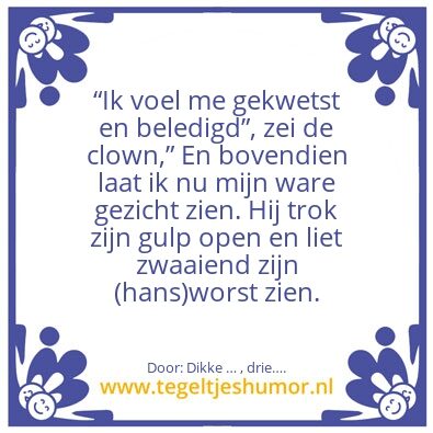 Tegeltje: Het ware gezicht. â€¦â€¦