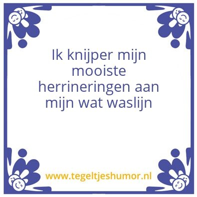 Tegeltje: Bewaar