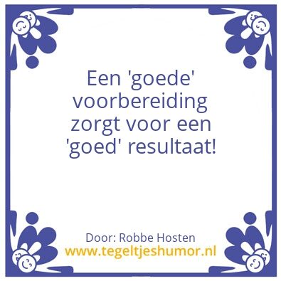 Tegeltje: Wijsheden met Robbe