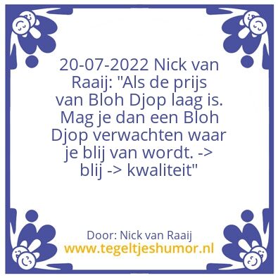 Tegeltje: Nick